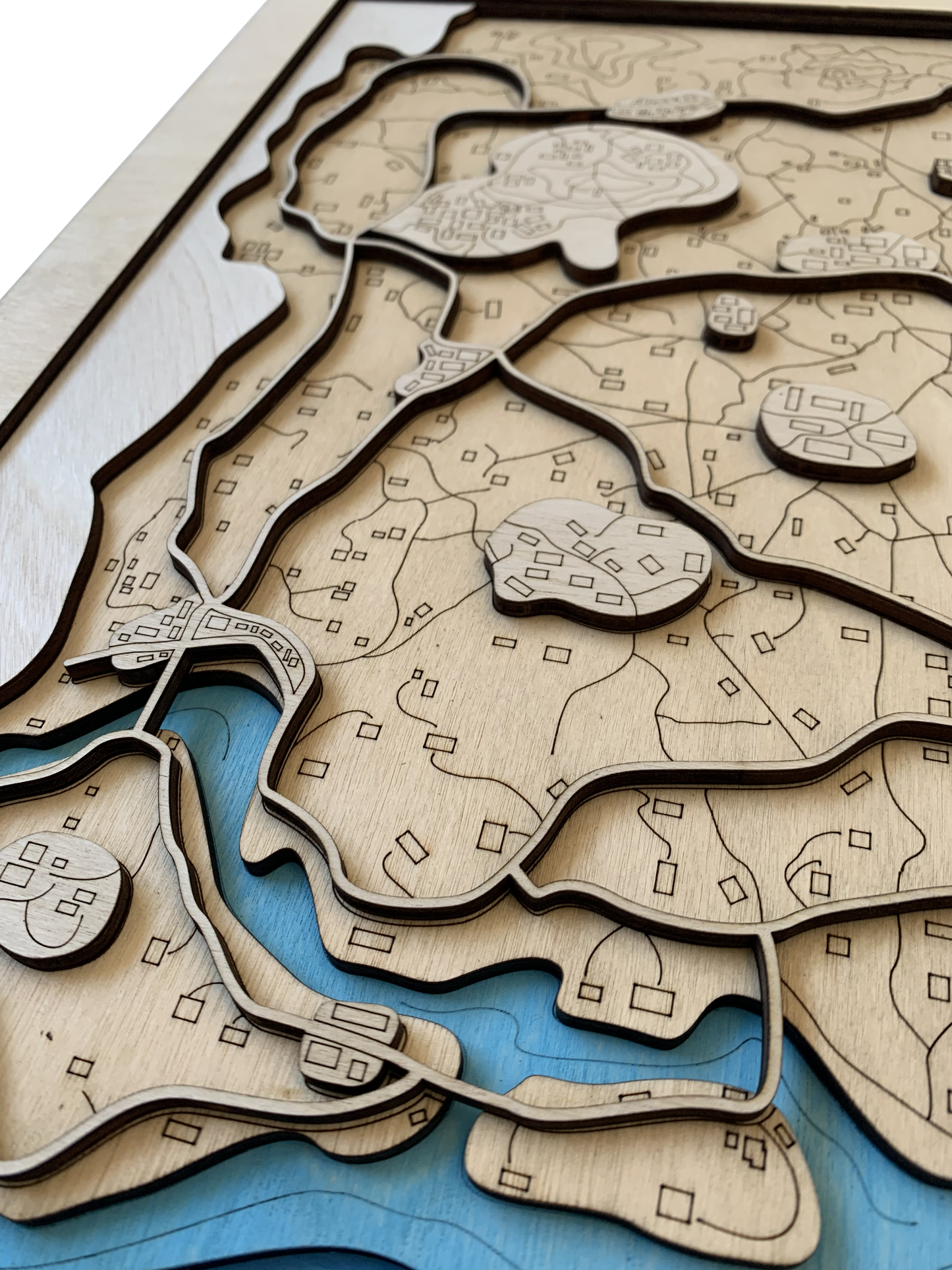 Wooden Map for PUBG Gamers | Map of Miramar | Must-have gaming wall sculpture decor
