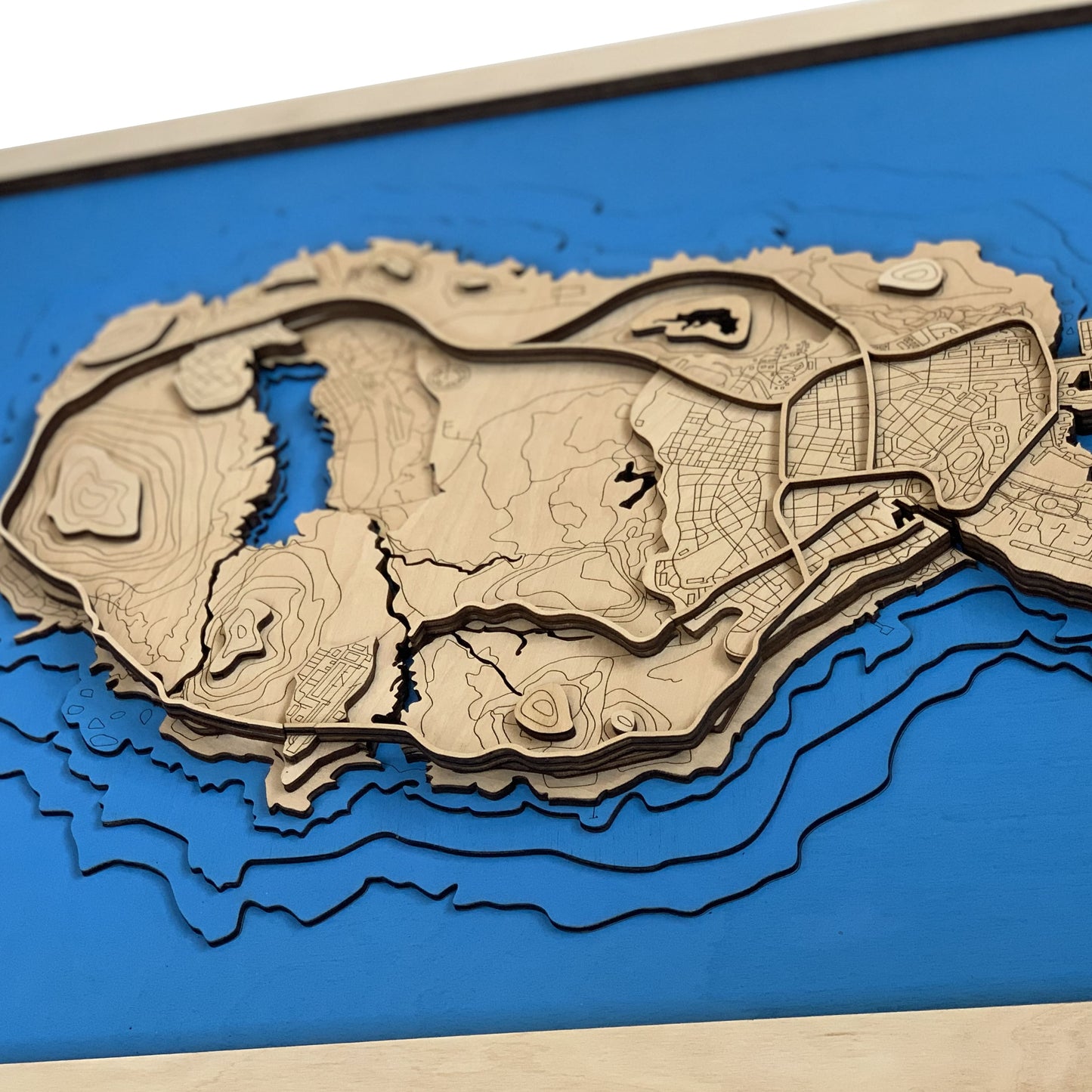 Wooden Map for GTA - Los Santos Gamers | Must-have gaming wall sculpture decor