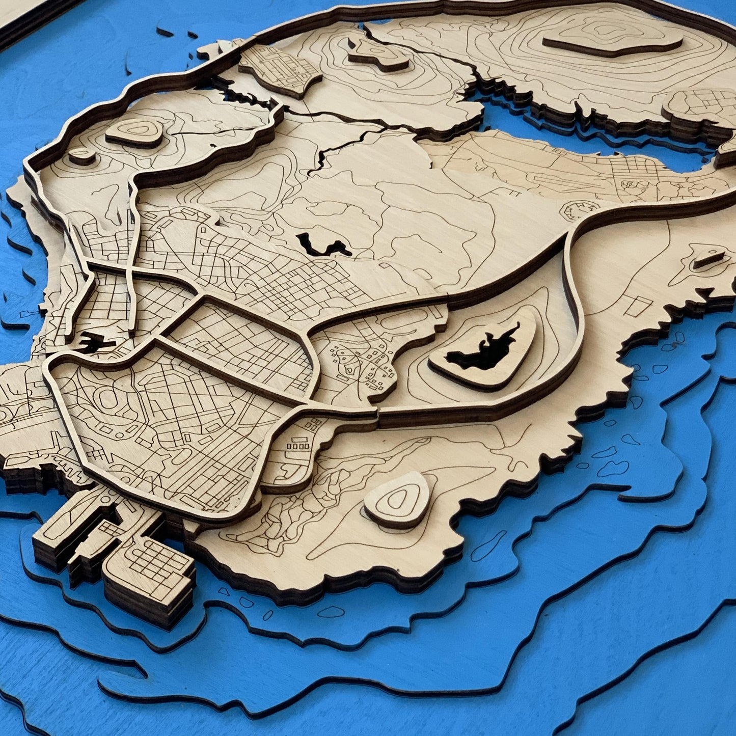 Wooden Map for GTA - Los Santos Gamers | Must-have gaming wall sculpture decor
