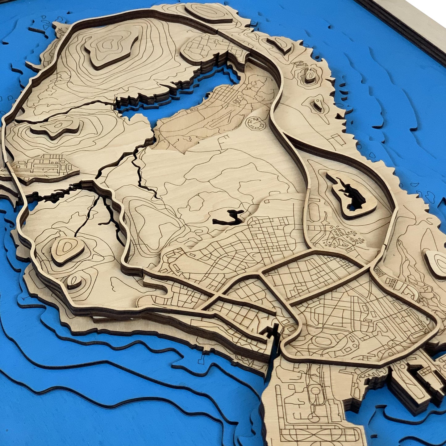 Wooden Map for GTA - Los Santos Gamers | Must-have gaming wall sculpture decor