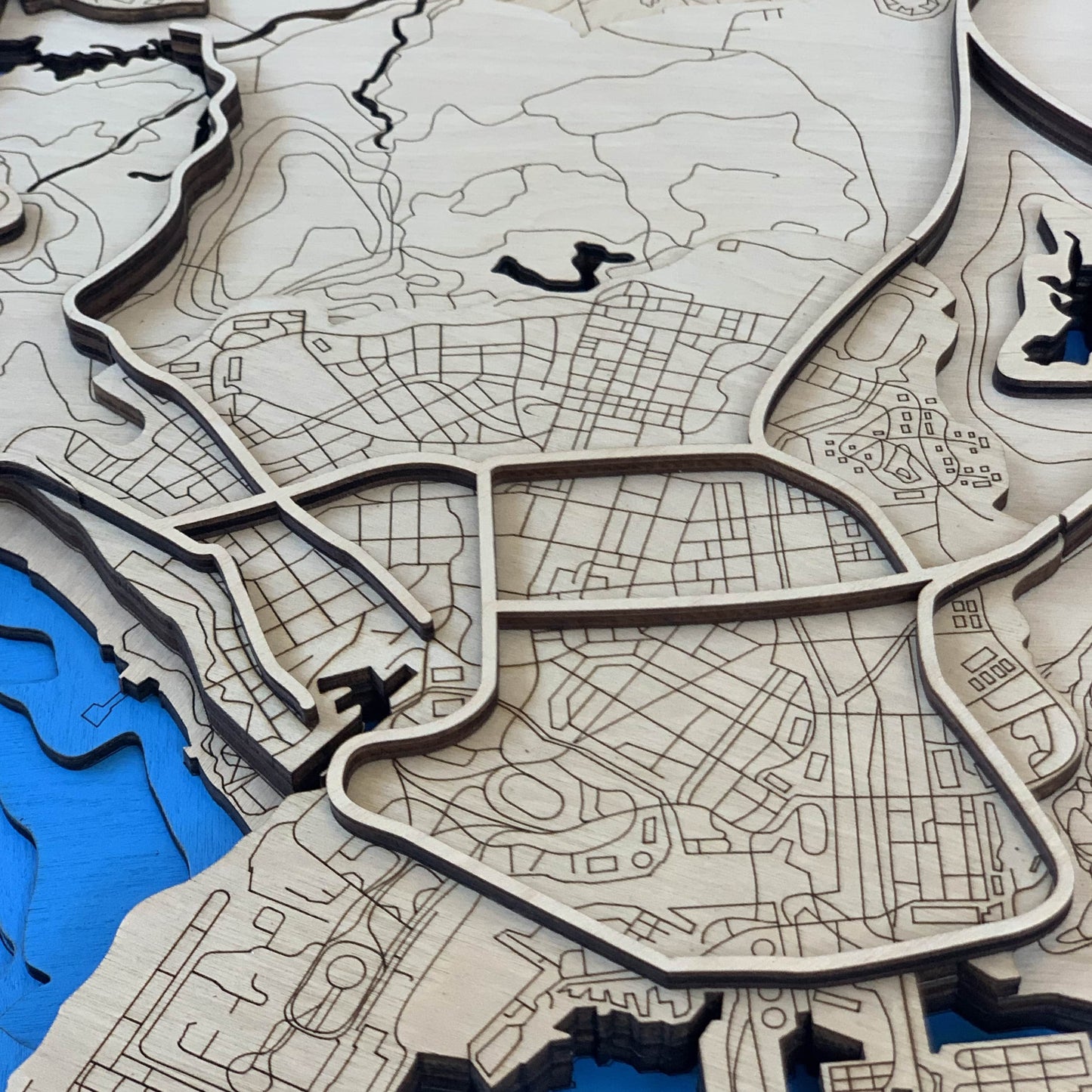 Wooden Map for GTA - Los Santos Gamers | Must-have gaming wall sculpture decor