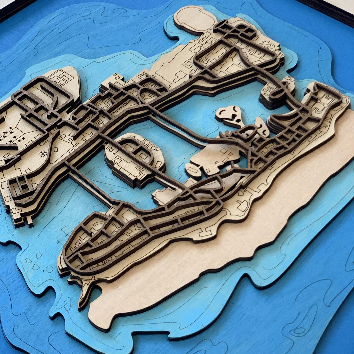 Wooden Map for GTA - Vice City Gamers | Must-have gaming wall sculpture decor