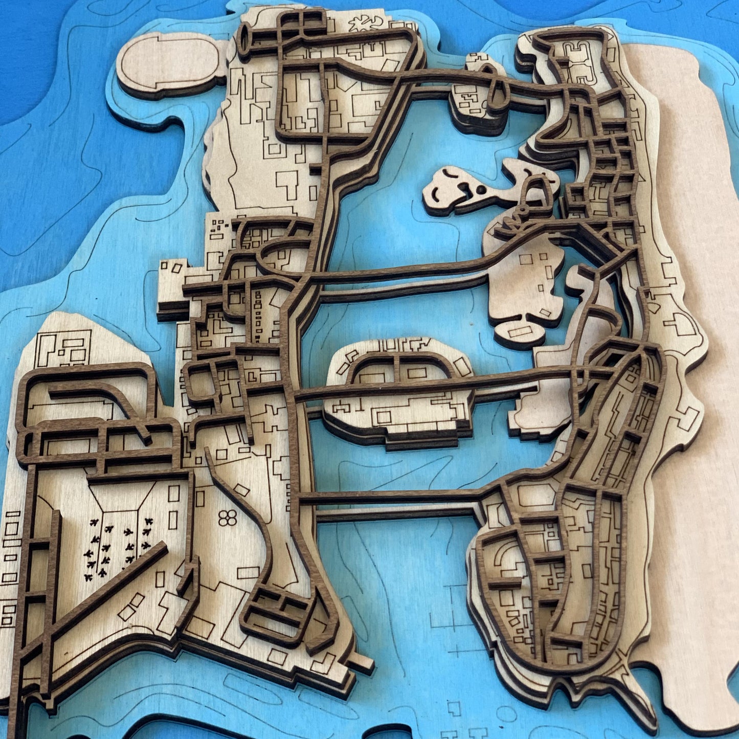 Wooden Map for GTA - Vice City Gamers | Must-have gaming wall sculpture decor