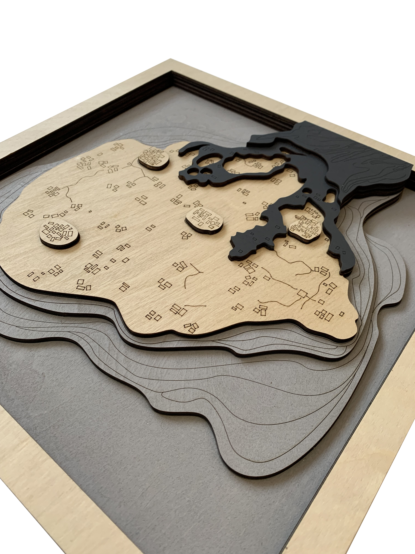 Wooden Map for PUBG Gamers | Map of Paramo |  Must-have gaming wall sculpture decor