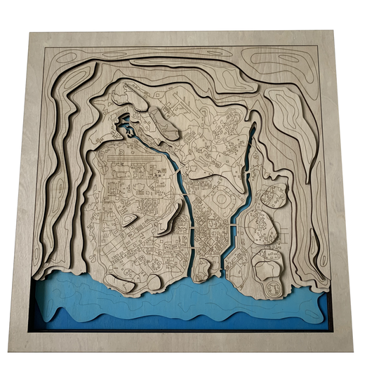 Wooden Map for Call of Duty - Verdansk Gamers | Must-have gaming wall sculpture decor