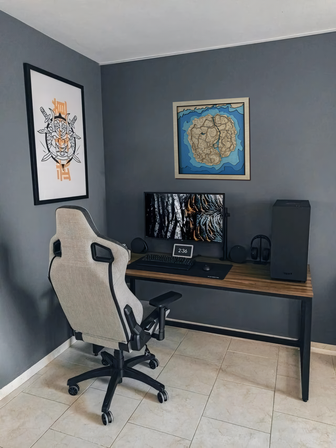 Wooden Map for PUBG Gamers | Map of Vikendi |  Must-have gaming wall sculpture decor