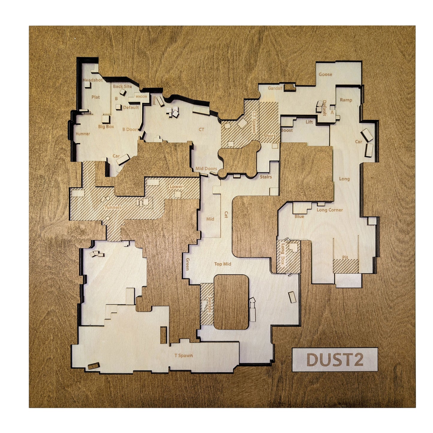 Wooden Dust 2 Map – Counter-Strike 2 Edition