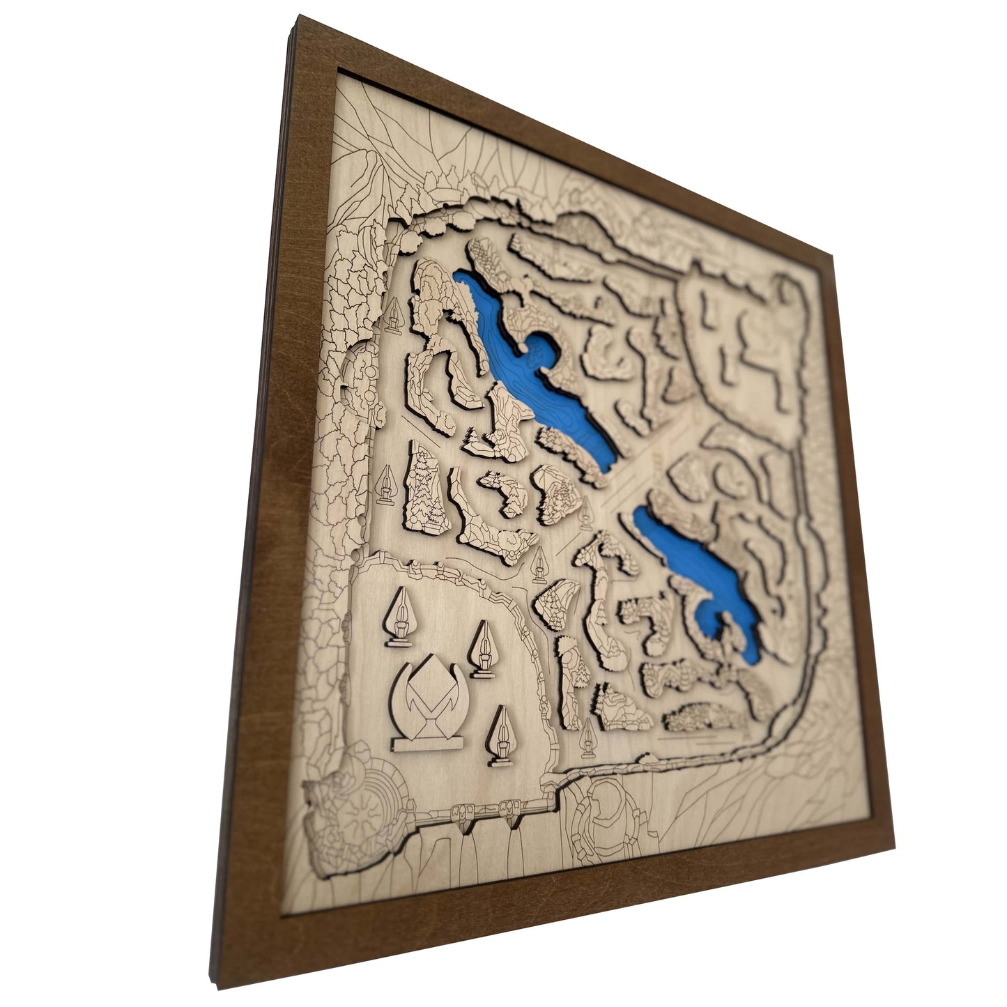 Wooden Summoner's Rift Map – League of Legends Inspired Wall Art