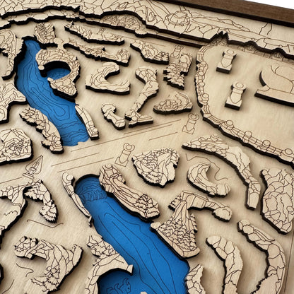Wooden Summoner's Rift Map – League of Legends Inspired Wall Art