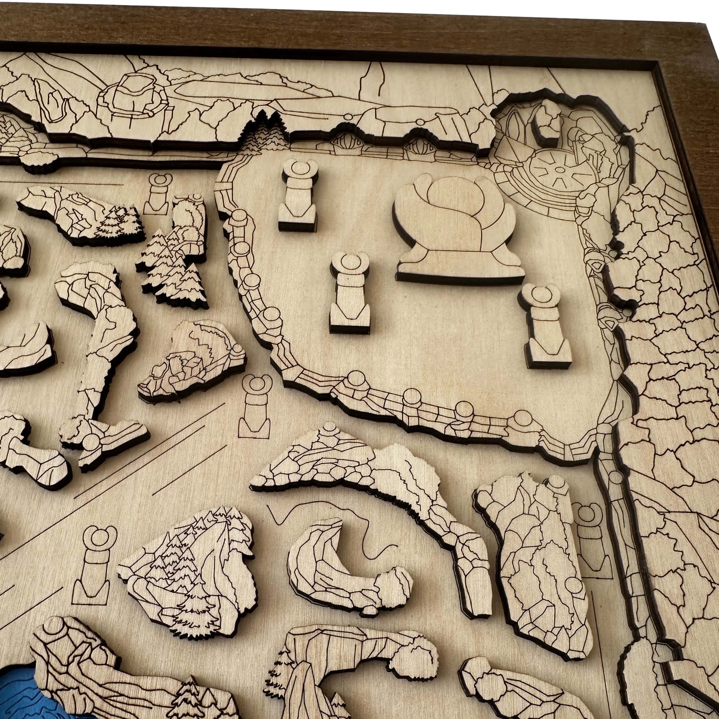 Wooden Summoner's Rift Map – League of Legends Inspired Wall Art