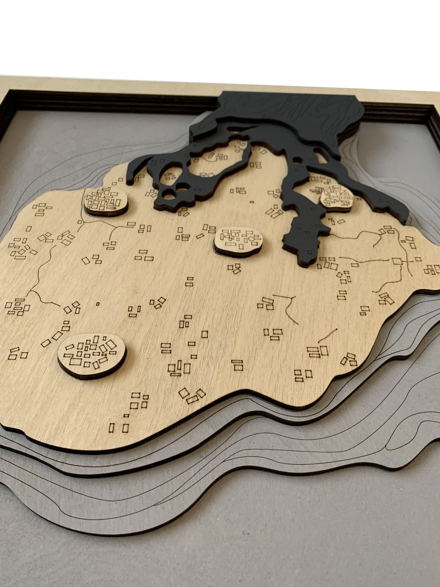 Wooden Map for PUBG Gamers | Map of Paramo |  Must-have gaming wall sculpture decor