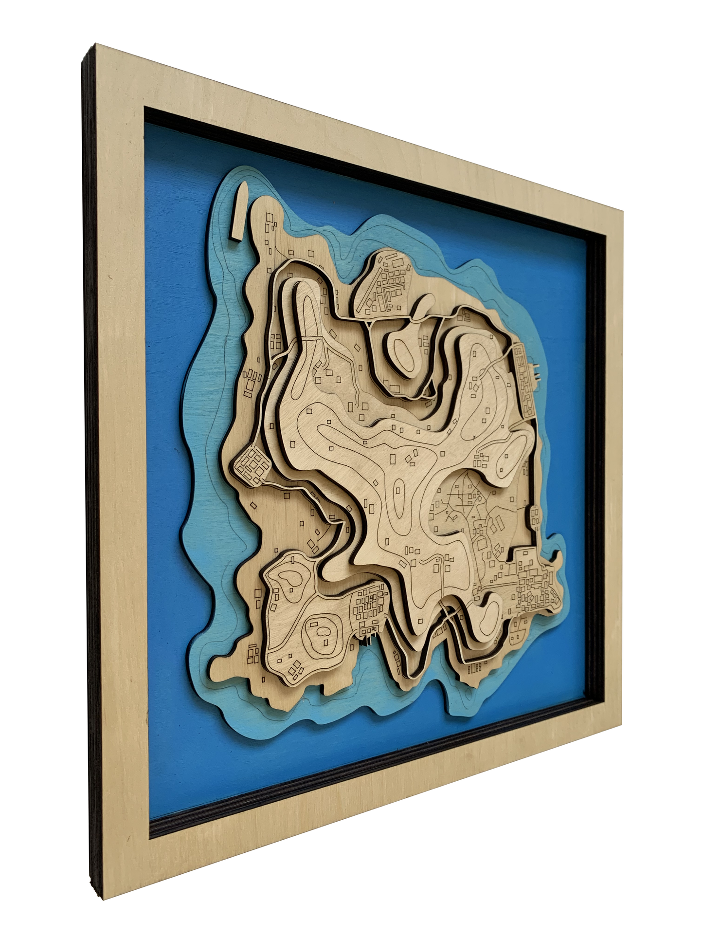 Wooden Map for PUBG Gamers | Map of Karakin |  Must-have gaming wall sculpture decor