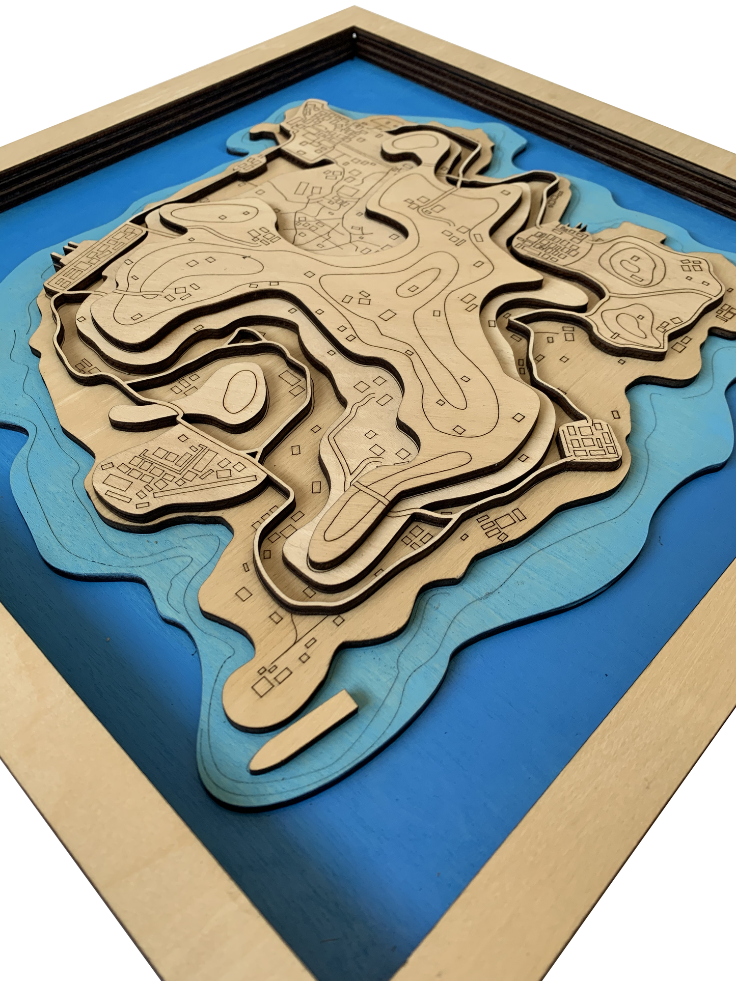 Wooden Map for PUBG Gamers | Map of Karakin |  Must-have gaming wall sculpture decor