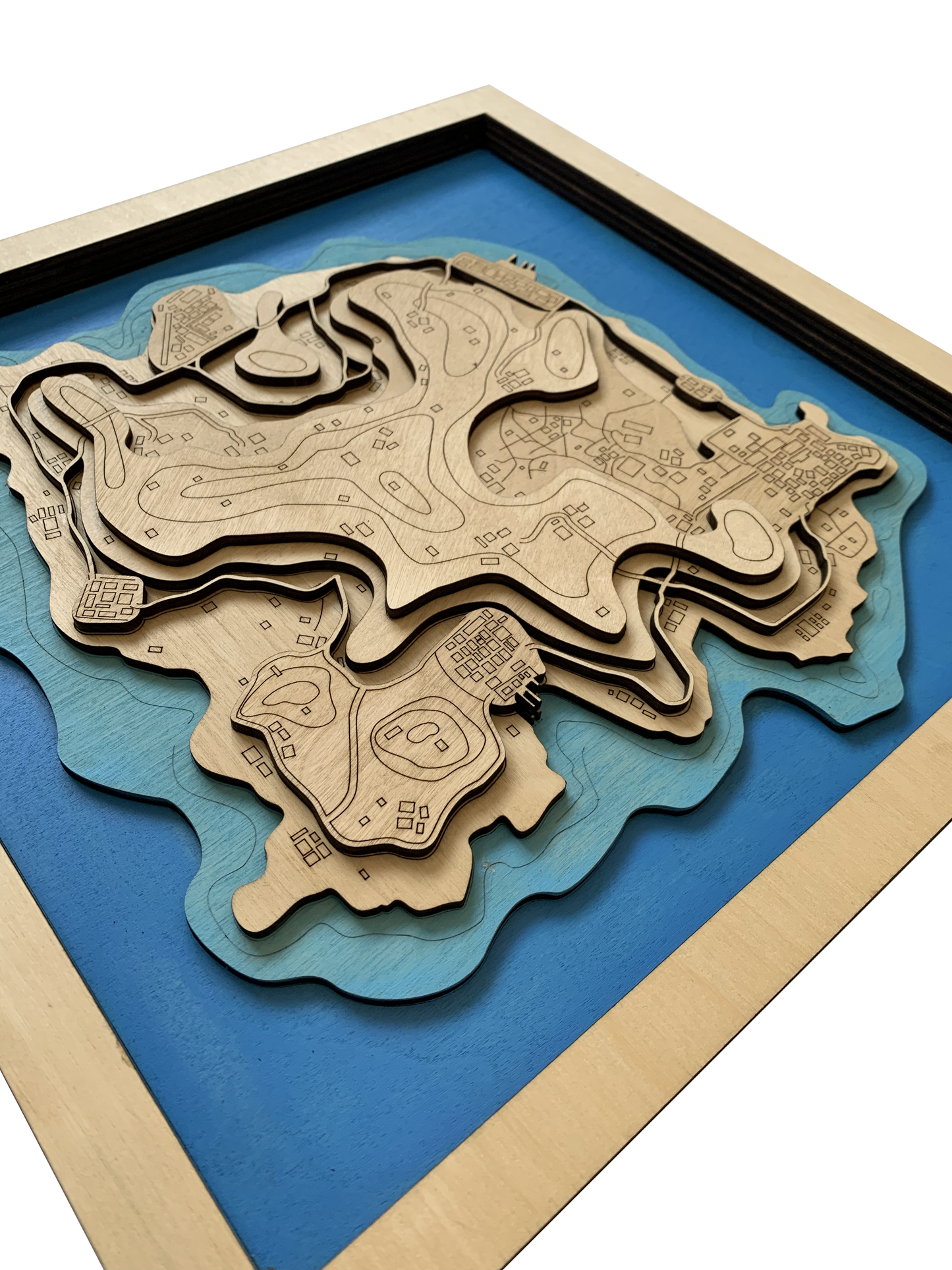 Wooden Map for PUBG Gamers | Map of Karakin |  Must-have gaming wall sculpture decor