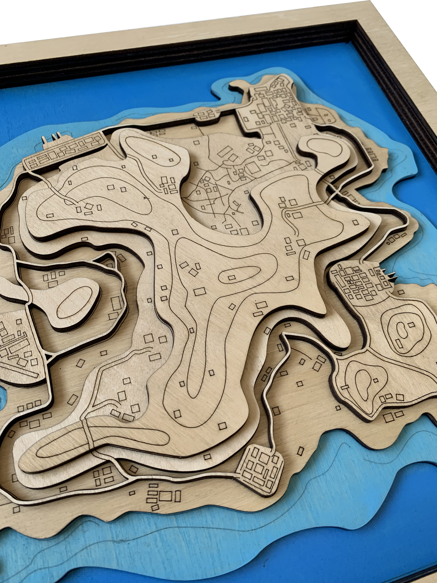 Wooden Map for PUBG Gamers | Map of Karakin |  Must-have gaming wall sculpture decor