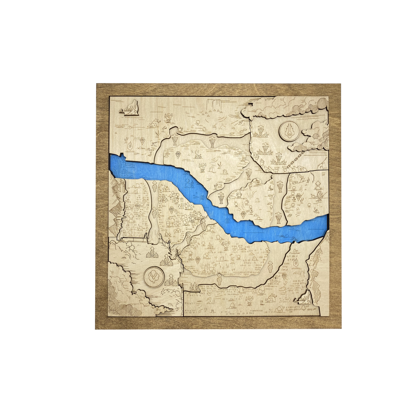 Wooden Map for Dota 2 Gamers | Must-have gaming wall sculpture decor