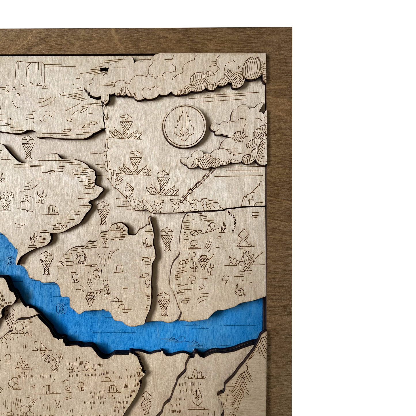 Wooden Map for Dota 2 Gamers | Must-have gaming wall sculpture decor