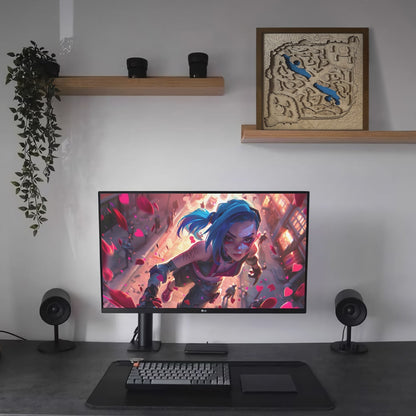 Wooden Summoner's Rift Map – League of Legends Inspired Wall Art