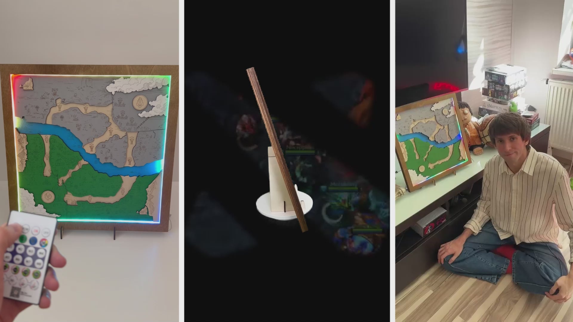 Load video: DOTA 2 Wooden Map - DENDI - GAMES PLUS WOOD
